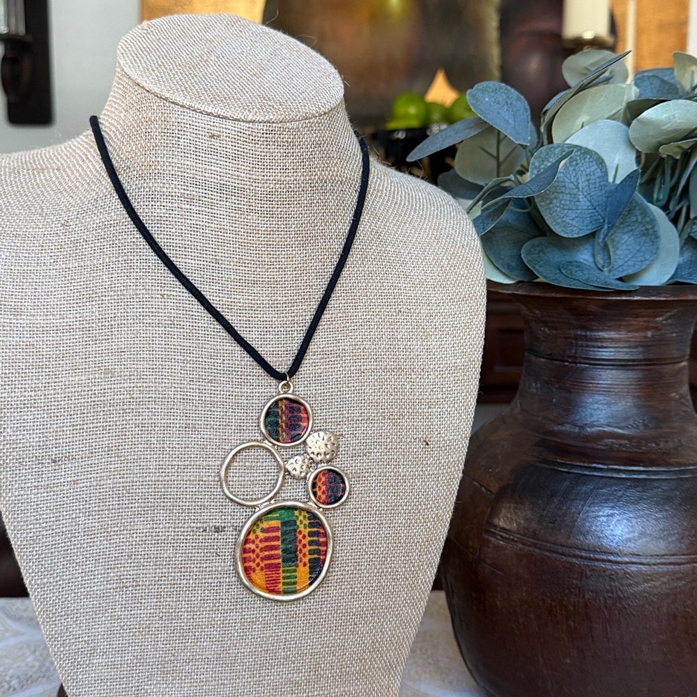 Kente Pendant Necklace